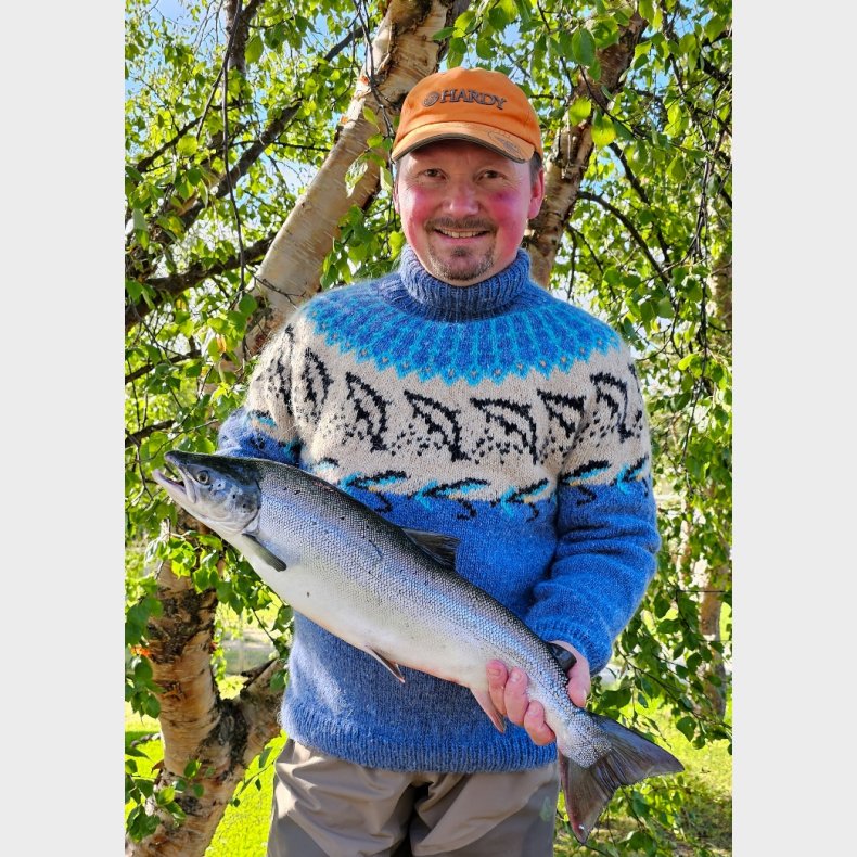 Digital Strikkeoppskrift Villaksgenseren