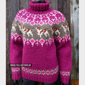 Digital Strikkeoppskrift Jakthundgenseren Breton